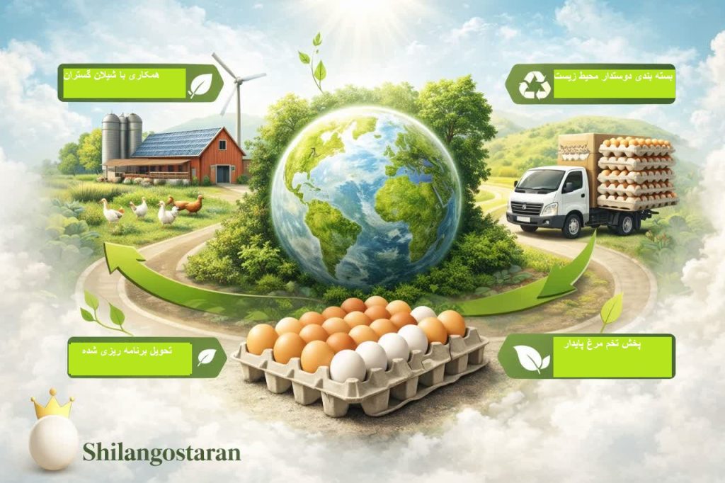 توسعه پایدار و تأثیرات محیط‌زیستی تولید و پخش تخم‌مرغ