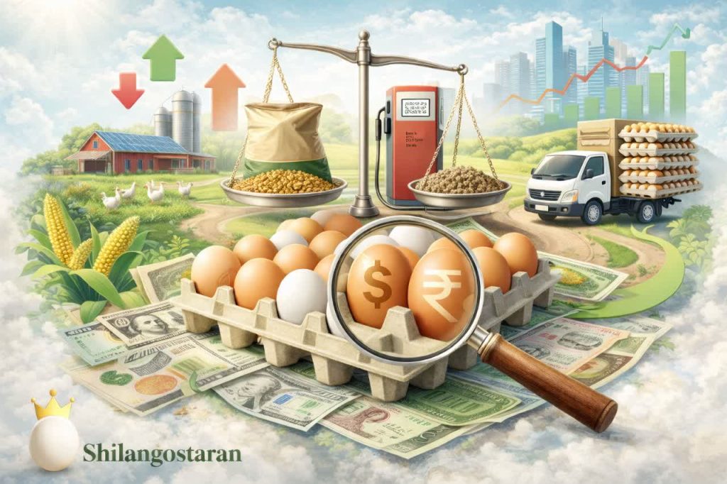 عوامل مؤثر بر قیمت تخم‌مرغ در بازار خرده و عمده
